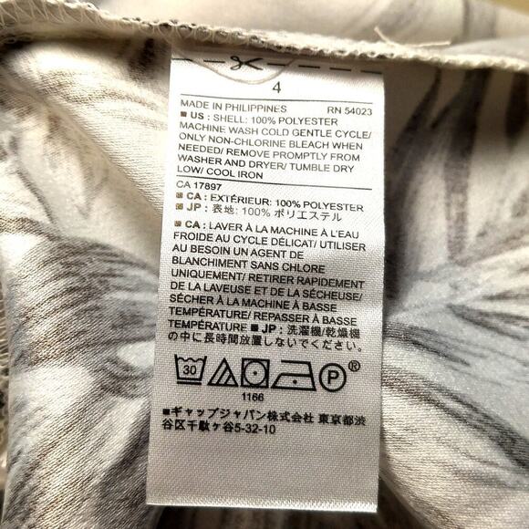 Banana Republic Black & White Floral Print One-Shoulder Mini Dress - Picture 7 of 8